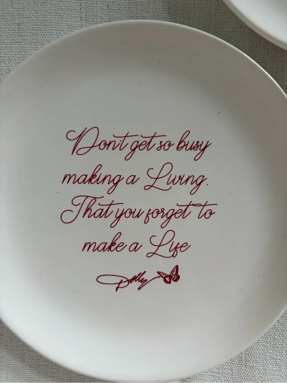 Dolly Parton plates dishes sayings quotes Dollyisms set of 3 porcelain 6 3/4”